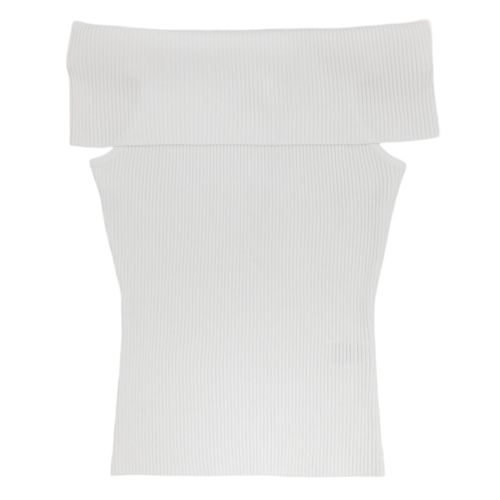 Blusa shoulder con textura para mujer