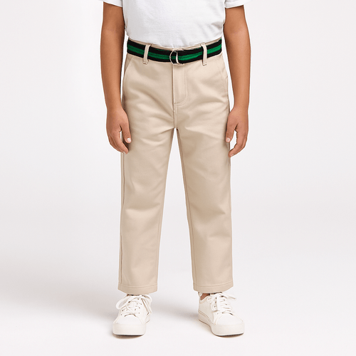Pantalón slim fit gris claro para niño