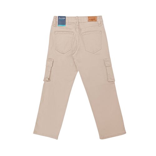Cargo jeans caqui para niño