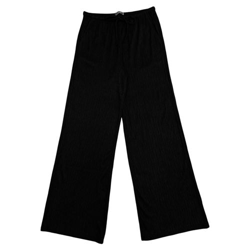 Pantalón wide leg negro para mujer