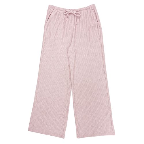 Pantalón wide leg rosa para mujer