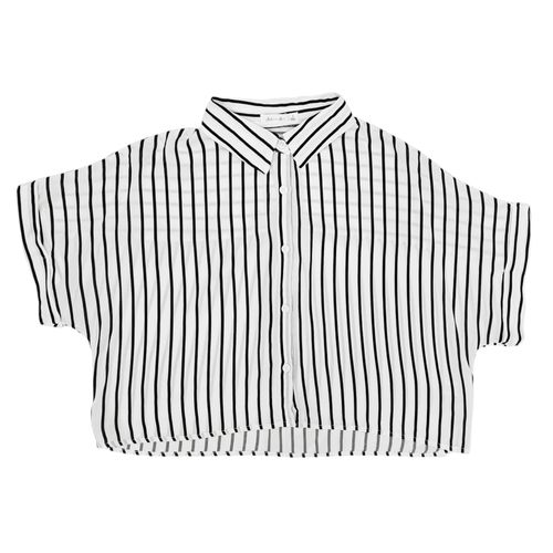 Crop top rayada para mujer