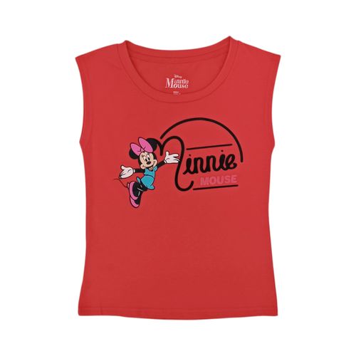 Tank top rosa estampado para niña