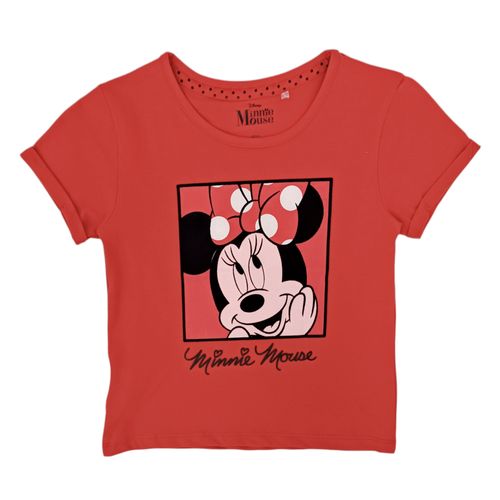 Camiseta roja estampada para niña