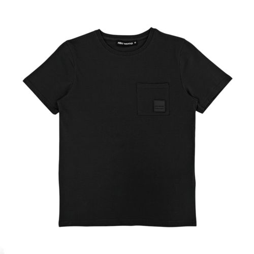 Camiseta negra sólida para niño