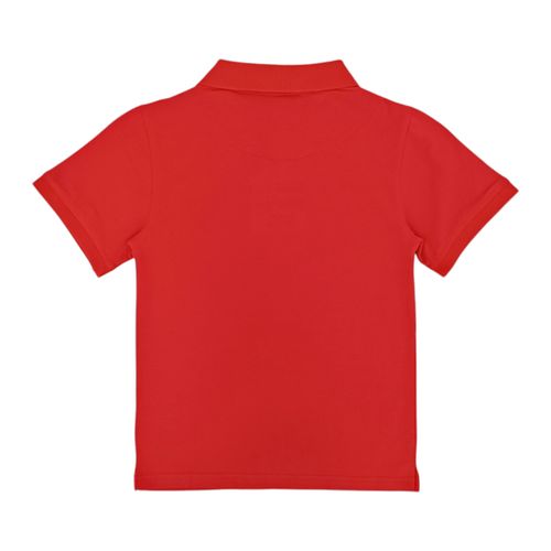 Camisa tipo polo roja para niño
