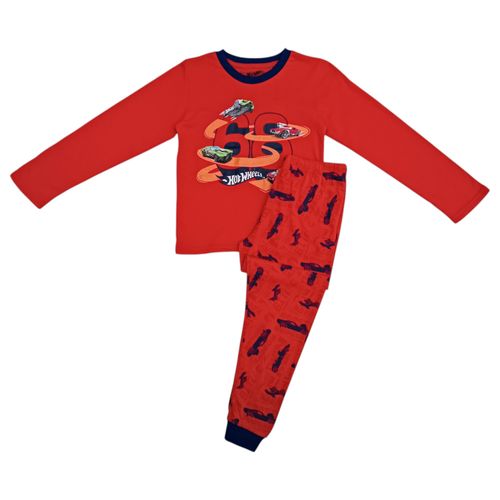 Pijama roja estampada para niño