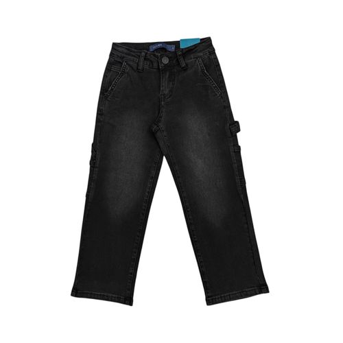 Straight jeans carpintero negro para niño