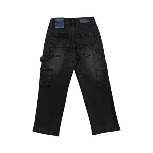 Straight jeans carpintero negro para niño