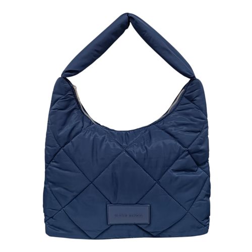 Cartera tote navy con textura para mujer