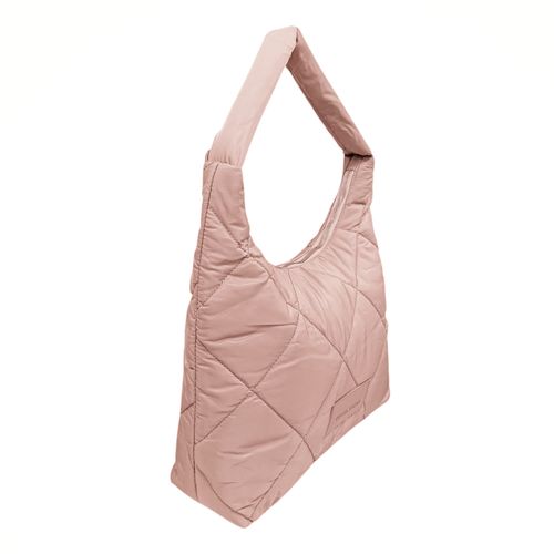 Cartera tote rosa con textura para mujer