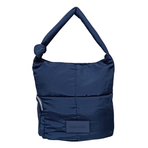 Cartera tote navy con textura para mujer