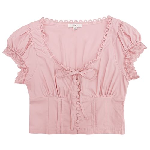 Corset cropped con textura para mujer