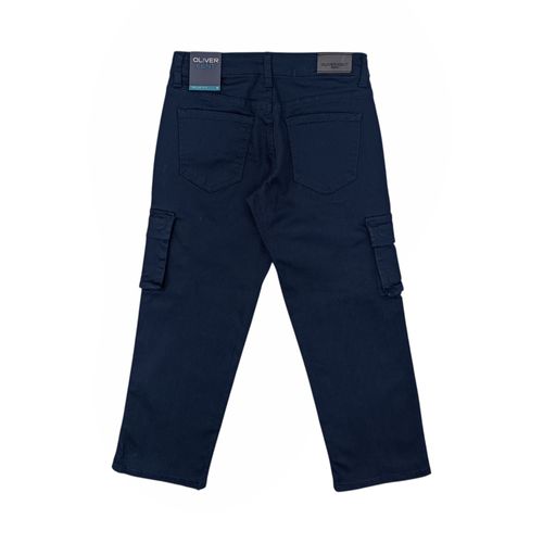Cargo jeans navy para niño