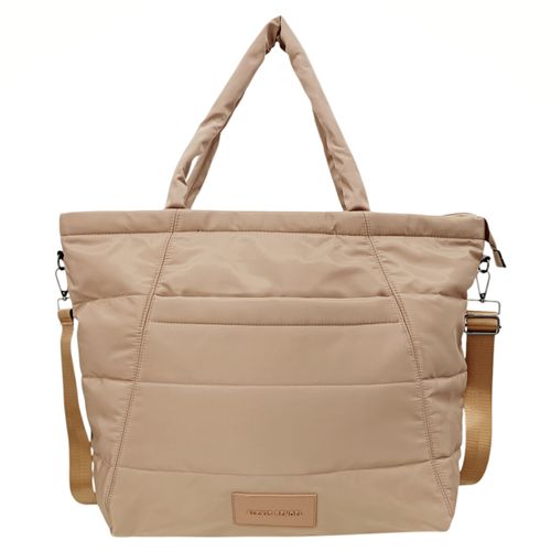 Cartera tote caqui para mujer