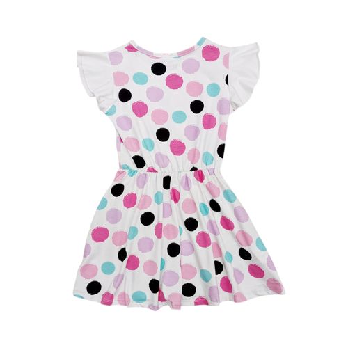 Vestido bicolor para niña