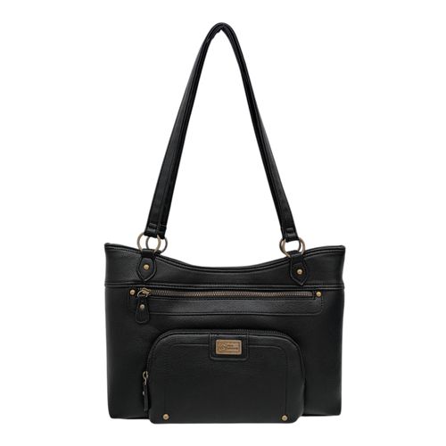 Cartera tote negra para mujer