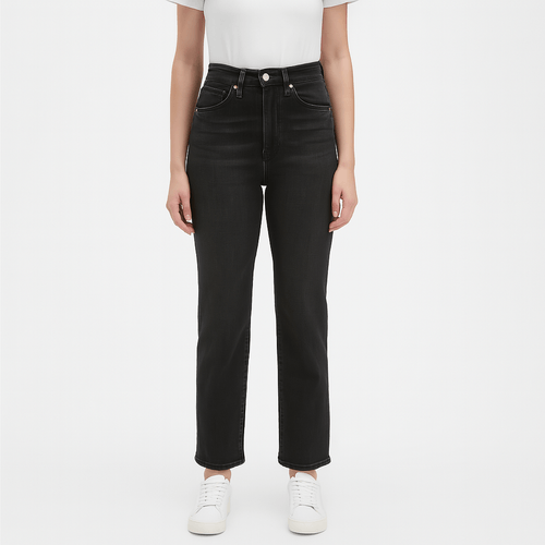 Slim straight jeans lavado para mujer