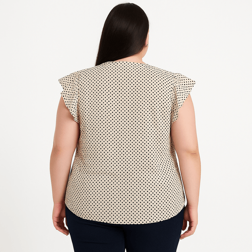 Blusa curvy estampada para mujer