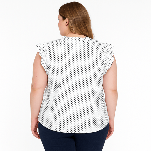 Blusa curvy estampada para mujer