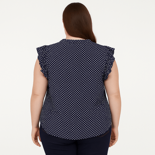 Blusa curvy estampada para mujer