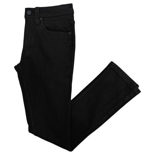 Skinny jeans negro sólido para hombre