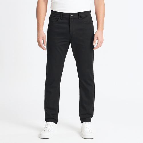 Skinny jeans negro sólido para hombre