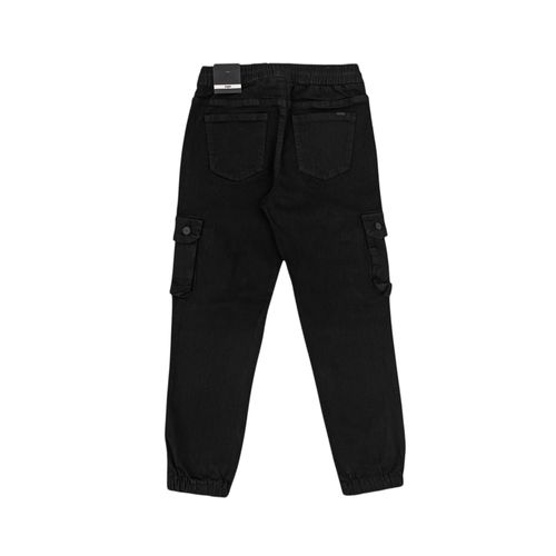 Jogger cargo negro para niño