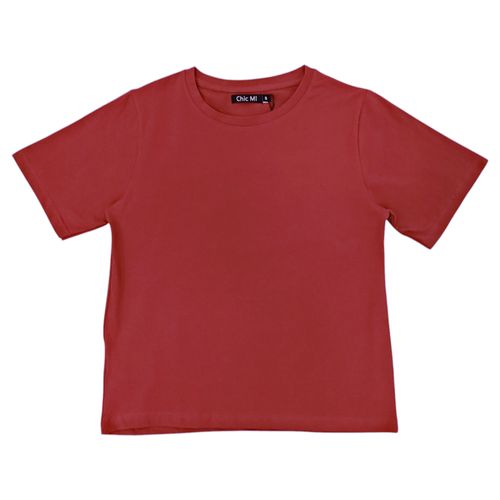 Camiseta deportiva roja para mujer