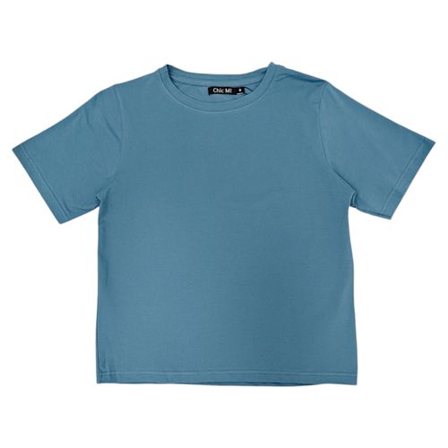 Camiseta deportiva celeste para mujer