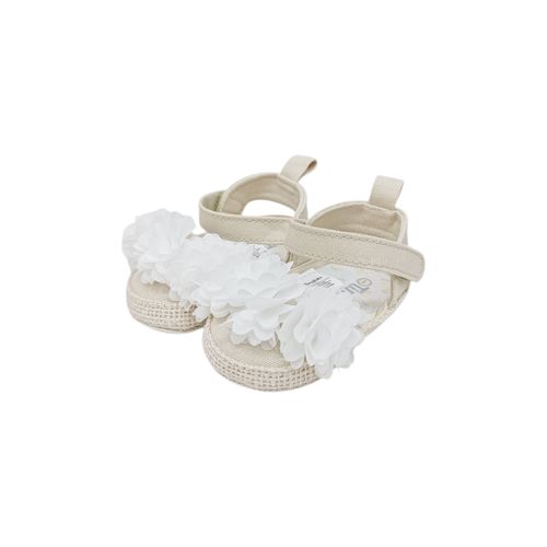 Alpargatas blancas para bebé niña