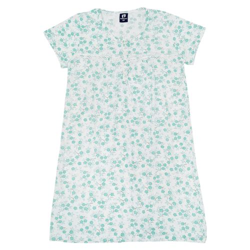 Camisón verde estampado para mujer