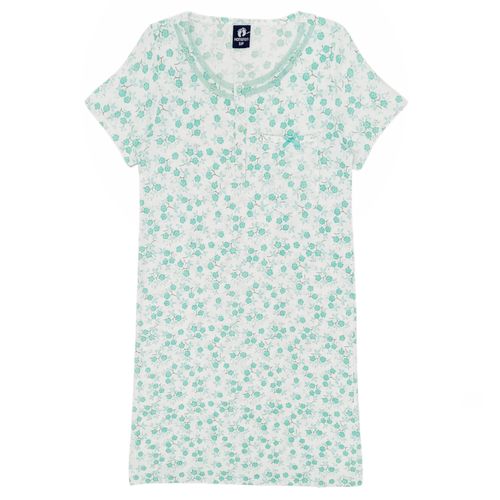 Camisón verde estampado para mujer