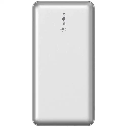Power bank de 20k entrada Usb-A y C 15w plateado