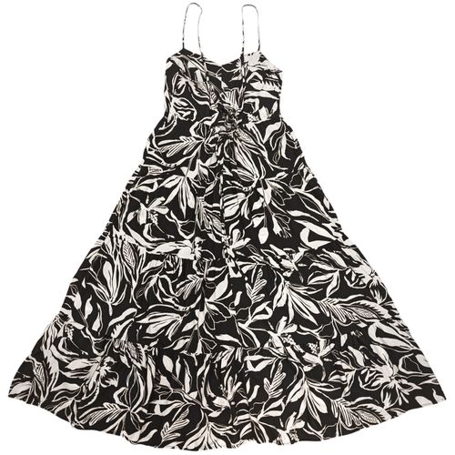 Vestido midi negro para mujer