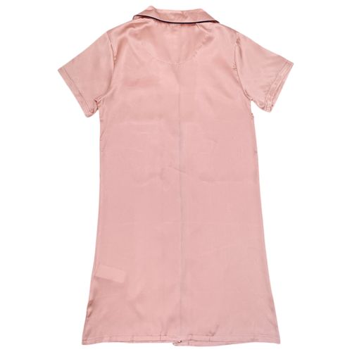 Camisón rosa satinado para mujer