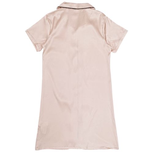 Camisón beige satinado para mujer