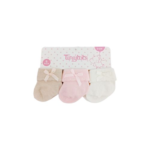 Set de calcetines bicolor para bebé niña