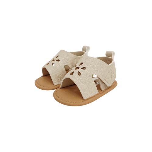 Sandalias beige para bebé niña