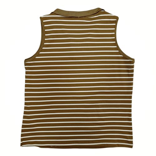 Blusa curvy bicolor rayada para mujer