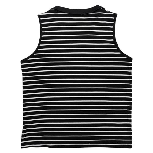 Blusa curvy bicolor rayada para mujer