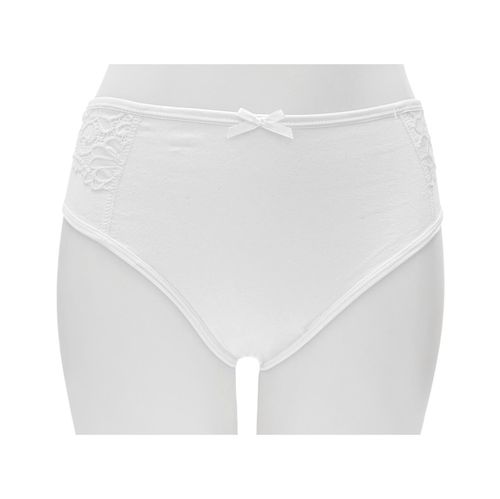 Panty blanco sólido para mujer