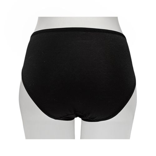 Panty negro sólido para mujer