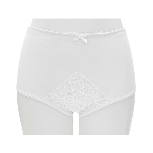 Panty blanco sólido para mujer