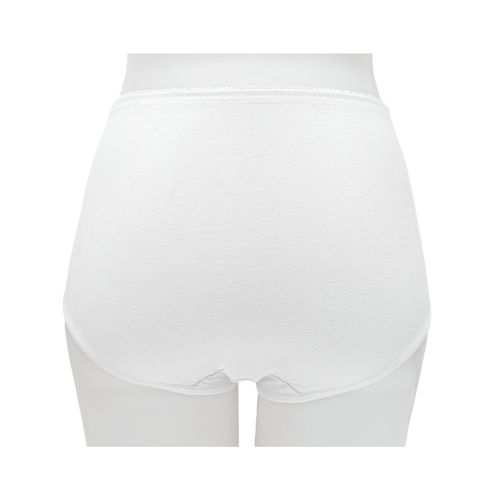 Panty blanco sólido para mujer