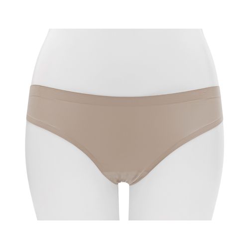 Panty beige sólido para mujer