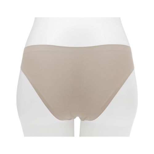 Panty beige sólido para mujer