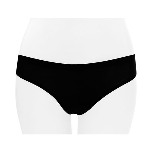 Panty negro sólido para mujer