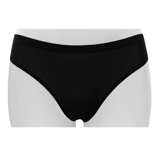 Panty negro sólido para mujer