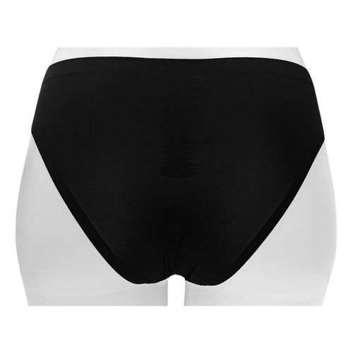 Panty negro sólido para mujer